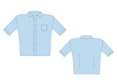 Sri Kumaran ICSE Formal Boys Half Sleeve Shirt - Light Blue - (Size 22 To 30)