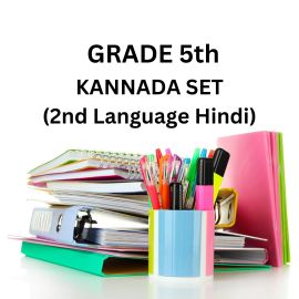 BGS Public School - Book & Stationary Set - CBSE - 5th Grade - Kannada (2nd Language - Hindi)