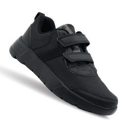 Plaeto Kid - Aspire Unisex School Shoes - 1 UK to 4 UK - Black