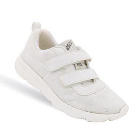 Plaeto Toddler - Aspire Unisex School Shoes - 7C UK to 13C UK - White