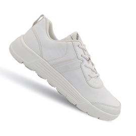 Plaeto Big Kid - Aspire Unisex School Shoes - 5 UK to 12 UK - White