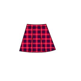 Sri Kumaran ICSE Sports Wednesday Skirt - Red - XL (Size 22*32 To 26*36)