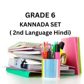 BGS Public School - Book & Stationary Set - CBSE - 6th Grade - Kannada (2nd Language - Hindi)