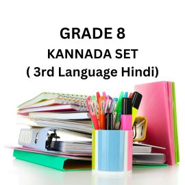 BGS Public School - Book & Stationary Set - CBSE - 8th Grade - Kannada (3rd Language - Hindi)