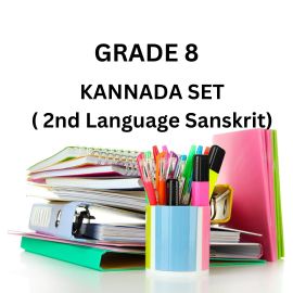 BGS Public School - Book & Stationary Set - CBSE - 8th Grade - Kannada (2nd Language - Sanskrit)