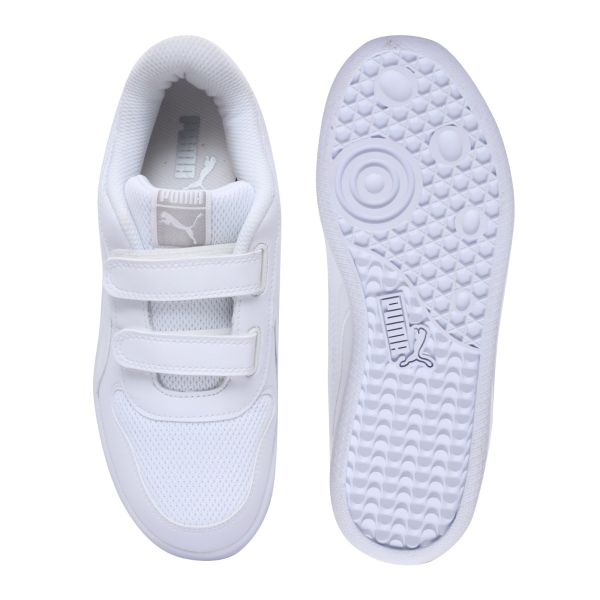Puma Truco Velcro IN Indoor Football Shoes White | Goalinn